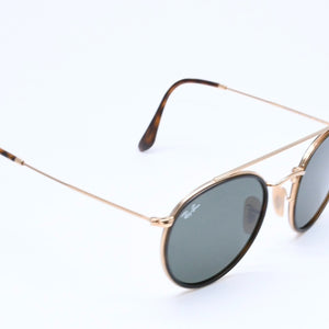 極美品 Ray-Ban レイバン サングラス アイウェア RB3647-N 001 サイズ51□22 145 ゴールド プラスチック メタル 中古 4a005067