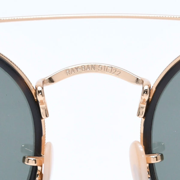 極美品 Ray-Ban レイバン サングラス アイウェア RB3647-N 001 サイズ51□22 145 ゴールド プラスチック メタル 中古 4a005067