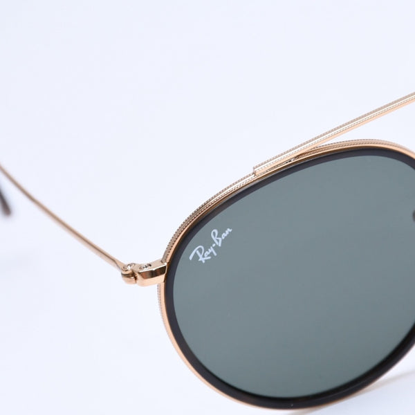 極美品 Ray-Ban レイバン サングラス アイウェア RB3647-N 001 サイズ51□22 145 ゴールド プラスチック メタル 中古 4a005067