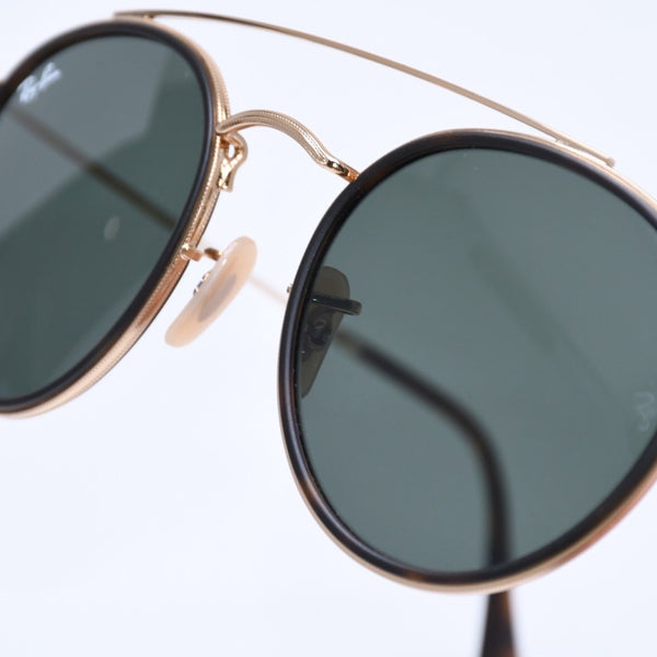 極美品 Ray-Ban レイバン サングラス アイウェア RB3647-N 001 サイズ51□22 145 ゴールド プラスチック メタル 中古 4a005067