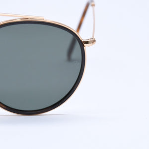 極美品 Ray-Ban レイバン サングラス アイウェア RB3647-N 001 サイズ51□22 145 ゴールド プラスチック メタル 中古 4a005067