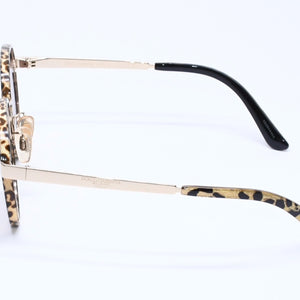 DOLCE&GABBANA ドルチェアンドガッバーナ サングラス アイウェア DG2227-J 02/13 サイズ52□20 140 ゴールド レオパード柄 美品 中古 4a005063
