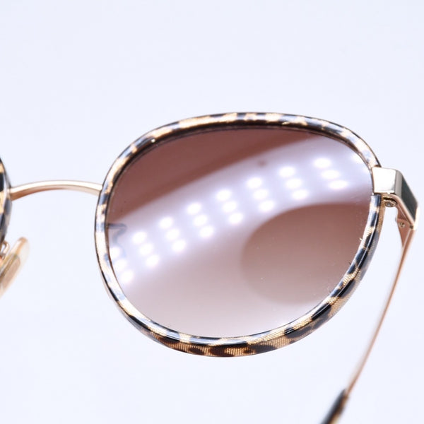 DOLCE&GABBANA ドルチェアンドガッバーナ サングラス アイウェア DG2227-J 02/13 サイズ52□20 140 ゴールド レオパード柄 美品 中古 4a005063