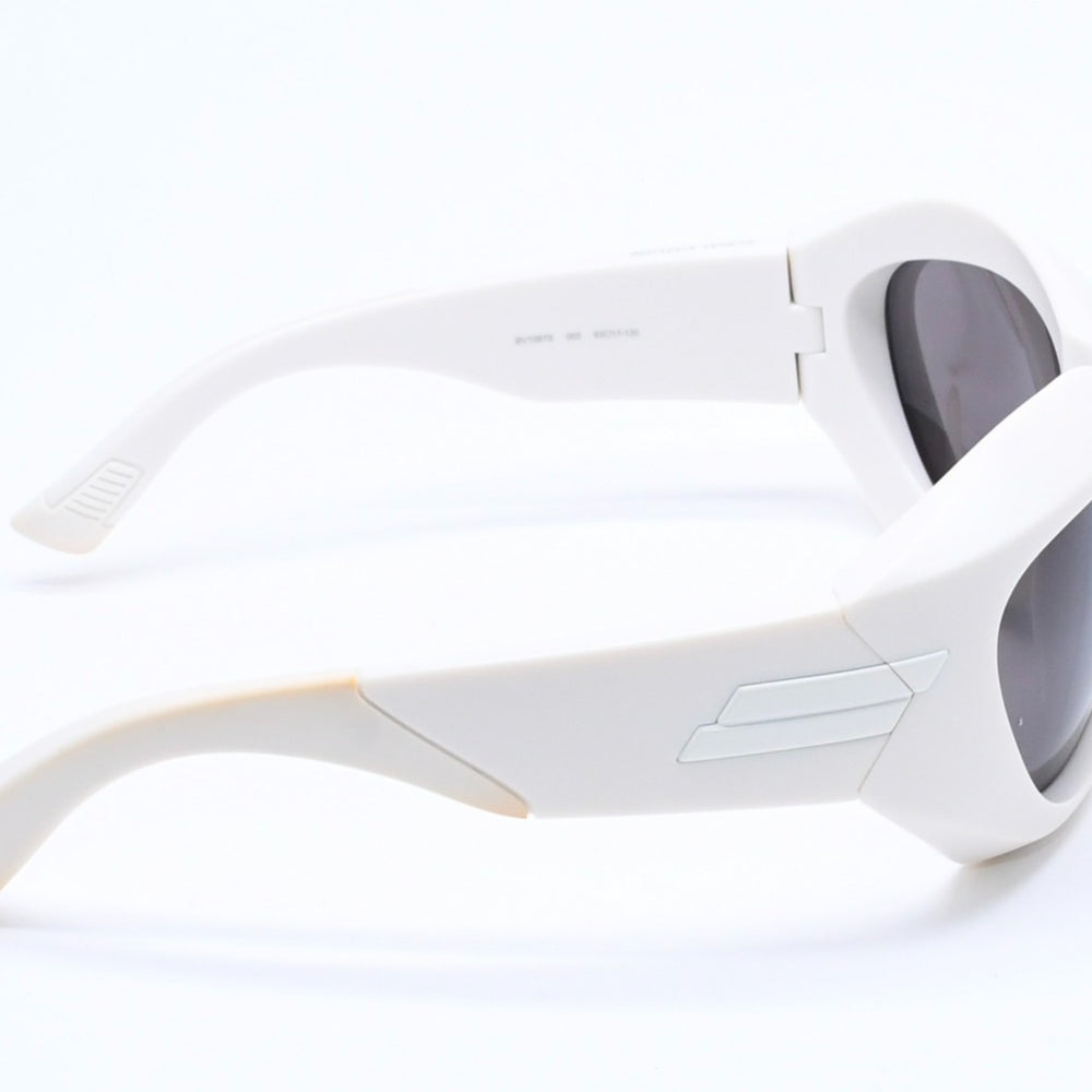 BOTTEGAVENETA Bottega Veneta Shield Sunglasses Eyewear BV1087S Size 63□17-130 Acetate White Good Condition Used 4a005210