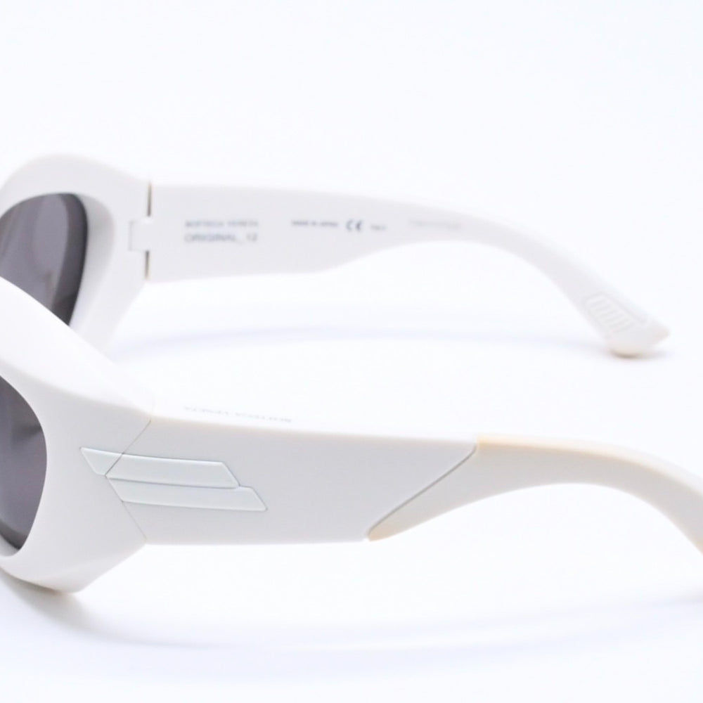 BOTTEGAVENETA Bottega Veneta Shield Sunglasses Eyewear BV1087S Size 63□17-130 Acetate White Good Condition Used 4a005210
