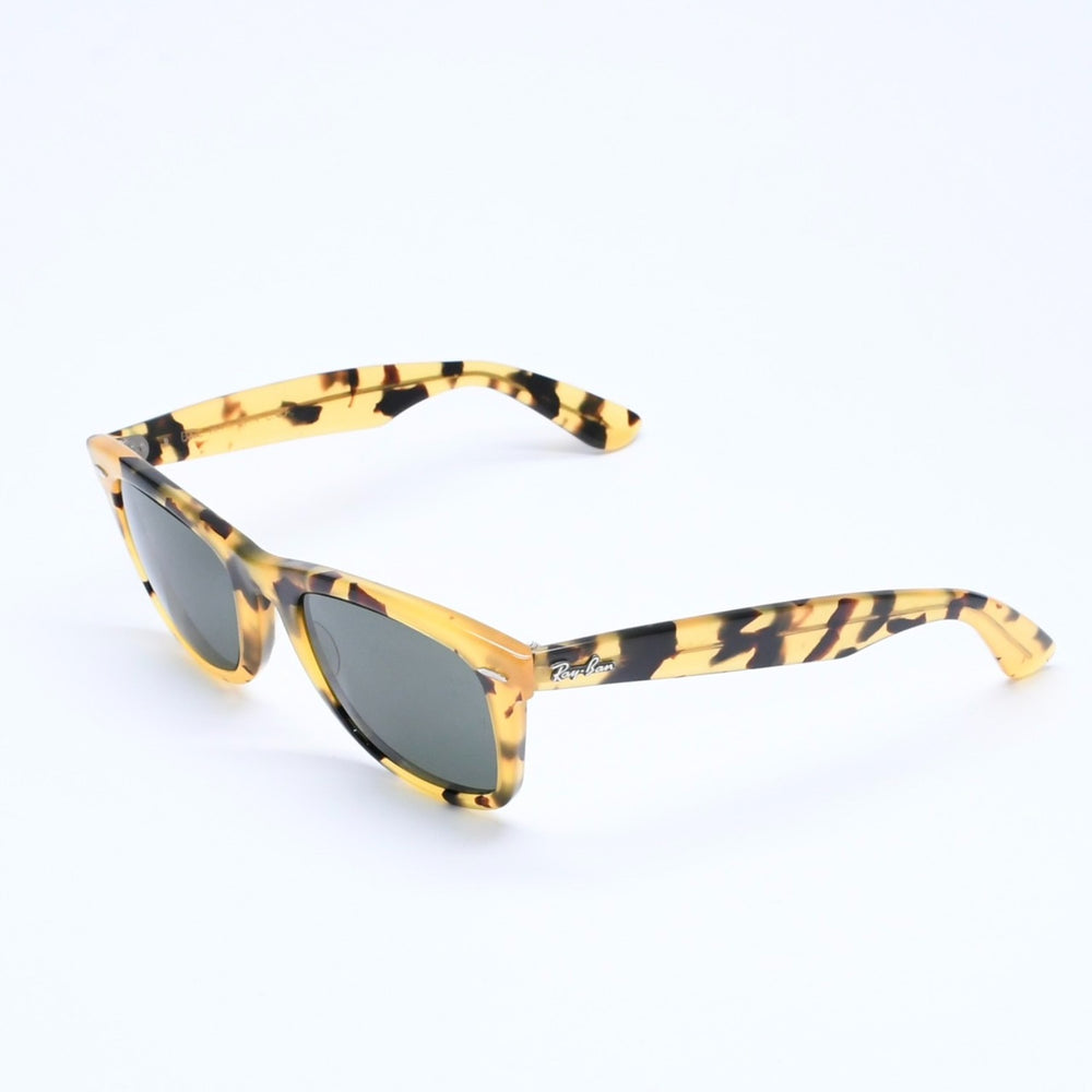 Ray-Ban レイバン WAYFARER サングラス アイウェア B&L5022 マーブル柄 イエロー ブラウン 美品 中古 4a005070
