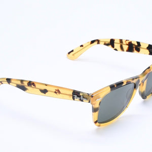 Ray-Ban レイバン WAYFARER サングラス アイウェア B&L5022 マーブル柄 イエロー ブラウン 美品 中古 4a005070