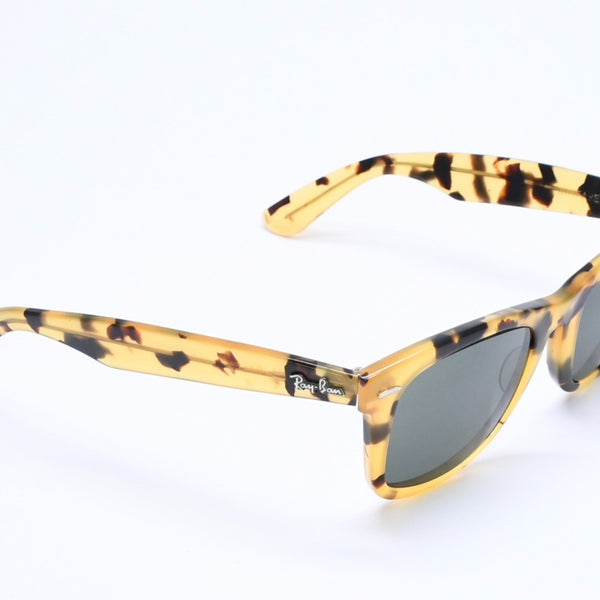 Ray-Ban レイバン WAYFARER サングラス アイウェア B&L5022 マーブル柄 イエロー ブラウン 美品 中古 4a005070