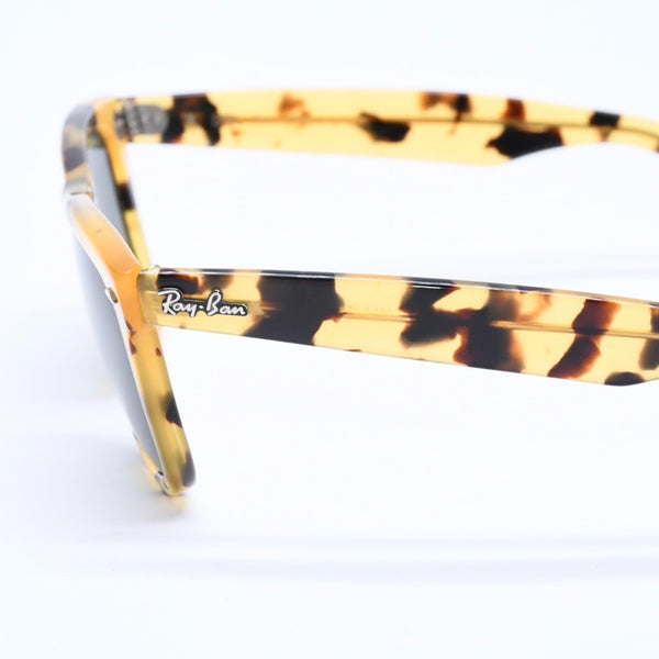 Ray-Ban レイバン WAYFARER サングラス アイウェア B&L5022 マーブル柄 イエロー ブラウン 美品 中古 4a005070