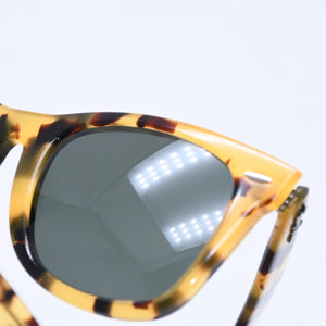 Ray-Ban レイバン WAYFARER サングラス アイウェア B&L5022 マーブル柄 イエロー ブラウン 美品 中古 4a005070