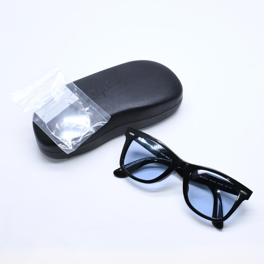 Ray-Ban レイバン 伊達メガネ アイウェア RB2140-F 901/64 サイズ52□22 150 ブラック アセテート 美品 中古 4a005065