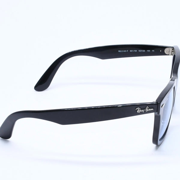 Ray-Ban レイバン 伊達メガネ アイウェア RB2140-F 901/64 サイズ52□22 150 ブラック アセテート 美品 中古 4a005065