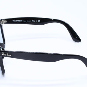 Ray-Ban レイバン 伊達メガネ アイウェア RB2140-F 901/64 サイズ52□22 150 ブラック アセテート 美品 中古 4a005065