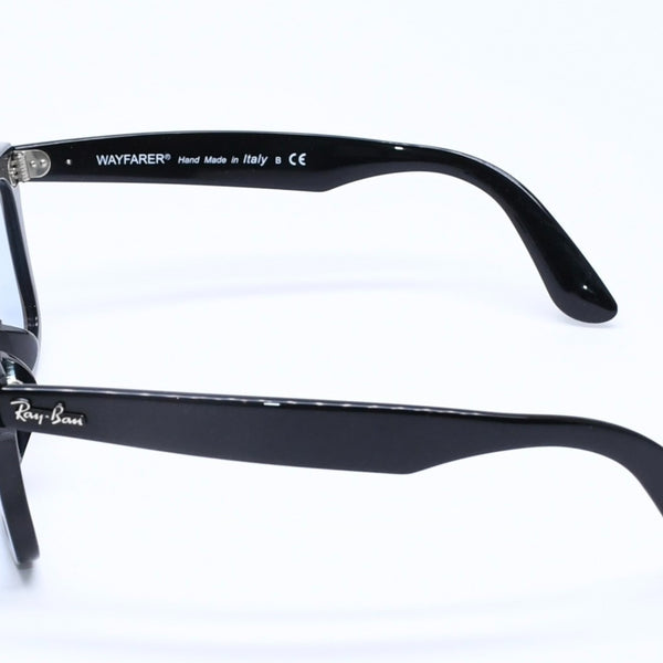 Ray-Ban レイバン 伊達メガネ アイウェア RB2140-F 901/64 サイズ52□22 150 ブラック アセテート 美品 中古 4a005065