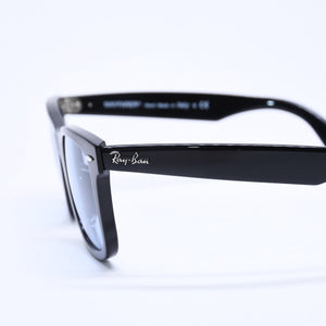 Ray-Ban レイバン 伊達メガネ アイウェア RB2140-F 901/64 サイズ52□22 150 ブラック アセテート 美品 中古 4a005065