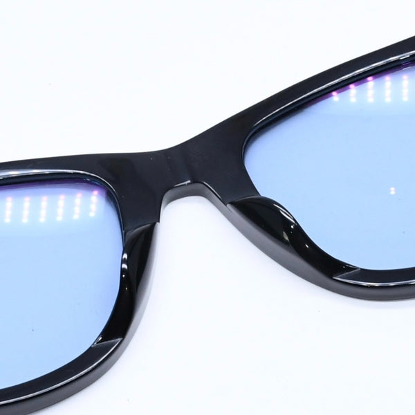 Ray-Ban レイバン 伊達メガネ アイウェア RB2140-F 901/64 サイズ52□22 150 ブラック アセテート 美品 中古 4a005065