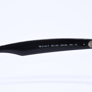 Ray-Ban レイバン 伊達メガネ アイウェア RB2140-F 901/64 サイズ52□22 150 ブラック アセテート 美品 中古 4a005065