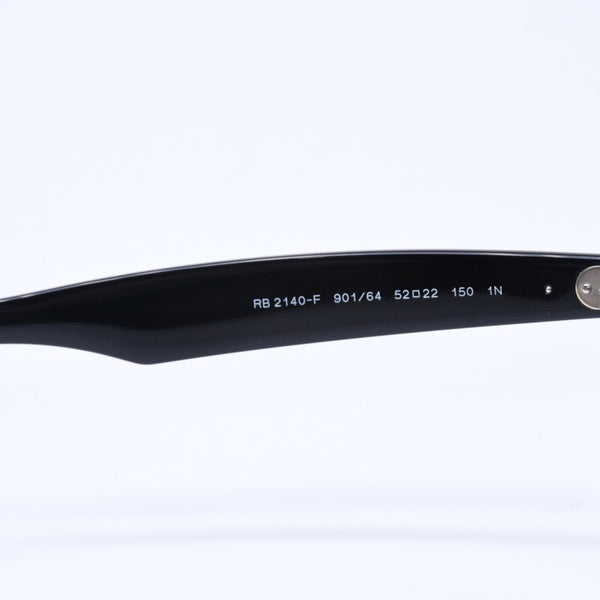 Ray-Ban レイバン 伊達メガネ アイウェア RB2140-F 901/64 サイズ52□22 150 ブラック アセテート 美品 中古 4a005065