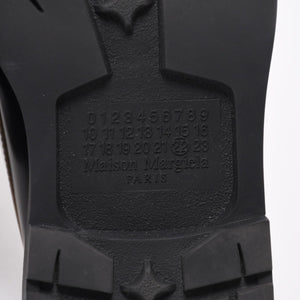 極美品 MAISON MARGIELA メゾンマルジェラ Decortique ローファー シューズ S57WR0150 P7554 カーフレザー サイズ44 ブラック 中古 4a005226