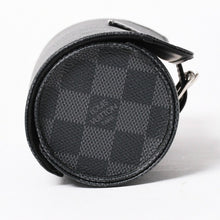 画像をギャラリービューアに読み込む, 新品同様品 LOUISVUITTON ルイヴィトン ダミエグラフィット エテュイ 3 モントル 腕時計ウォッチケース N41137 ブラック ロゴ 小物 中古 4a005043