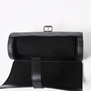 新品同様品 LOUISVUITTON ルイヴィトン ダミエグラフィット エテュイ 3 モントル 腕時計ウォッチケース N41137 ブラック ロゴ 小物 中古 4a005043