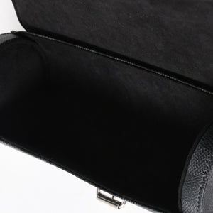 新品同様品 LOUISVUITTON ルイヴィトン ダミエグラフィット エテュイ 3 モントル 腕時計ウォッチケース N41137 ブラック ロゴ 小物 中古 4a005043