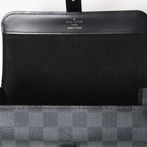 新品同様品 LOUISVUITTON ルイヴィトン ダミエグラフィット エテュイ 3 モントル 腕時計ウォッチケース N41137 ブラック ロゴ 小物 中古 4a005043
