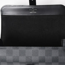 画像をギャラリービューアに読み込む, 新品同様品 LOUISVUITTON ルイヴィトン ダミエグラフィット エテュイ 3 モントル 腕時計ウォッチケース N41137 ブラック ロゴ 小物 中古 4a005043