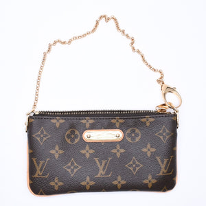LOUIS VUITTON ルイヴィトン ポシェット ミラMM チェーンワンショルダーバッグ M60094 モノグラム ブラウン 美品 中古 4a004876