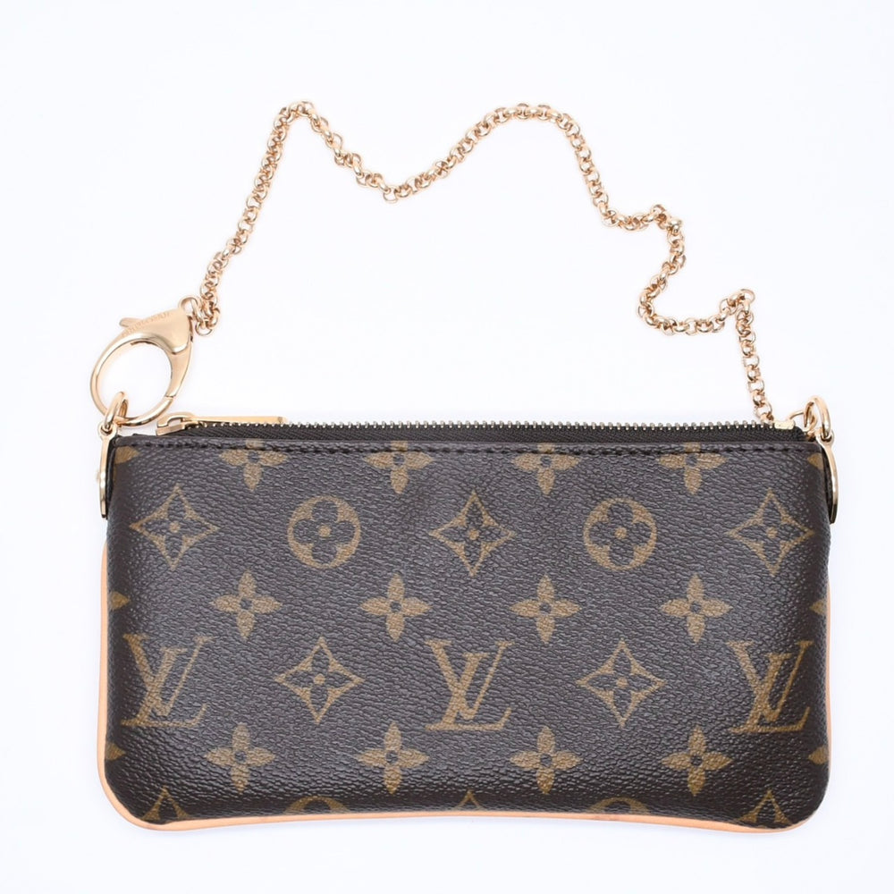LOUIS VUITTON ルイヴィトン ポシェット ミラMM チェーンワンショルダーバッグ M60094 モノグラム ブラウン 美品 中古 4a004876