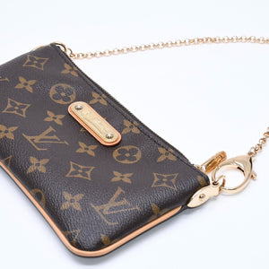 LOUIS VUITTON ルイヴィトン ポシェット ミラMM チェーンワンショルダーバッグ M60094 モノグラム ブラウン 美品 中古 4a004876