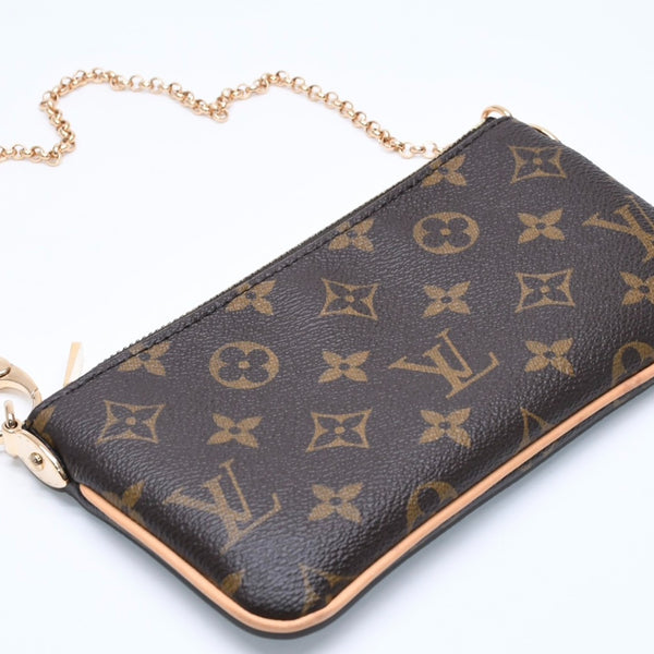 LOUIS VUITTON ルイヴィトン ポシェット ミラMM チェーンワンショルダーバッグ M60094 モノグラム ブラウン 美品 中古 4a004876