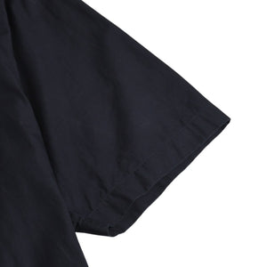 極美品 AURALEE オーラリー 半袖レギュラーカラーシャツ A20SS08TN 半袖シャツ フィンクスコットン ドロップ ブラック リラックスシルエット 中古 4a005217