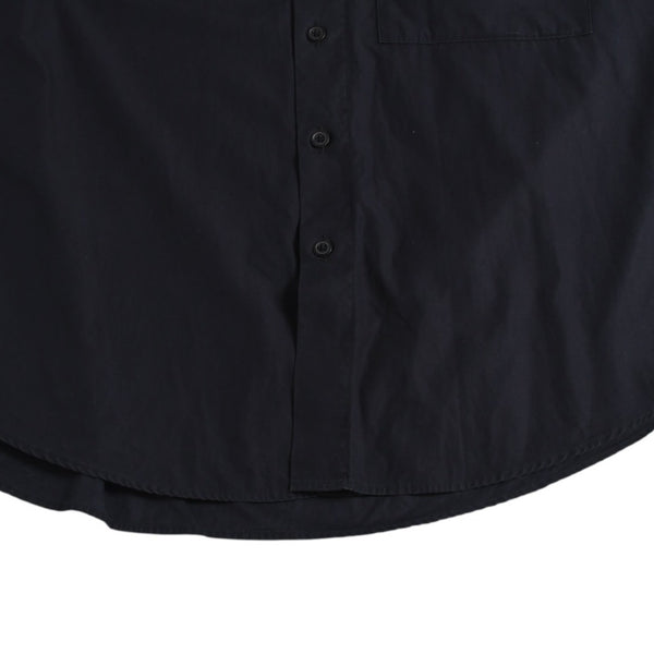 極美品 AURALEE オーラリー 半袖レギュラーカラーシャツ A20SS08TN 半袖シャツ フィンクスコットン ドロップ ブラック リラックスシルエット 中古 4a005217