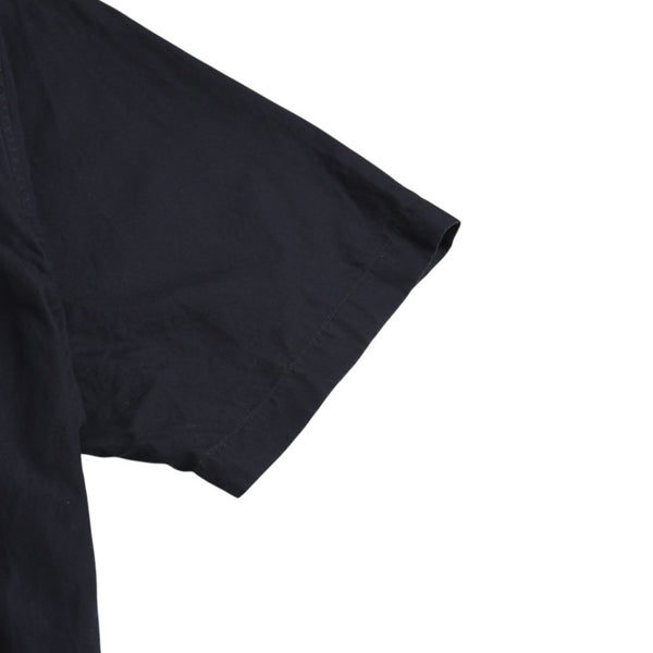 極美品 AURALEE オーラリー 半袖レギュラーカラーシャツ A20SS08TN 半袖シャツ フィンクスコットン ドロップ ブラック リラックスシルエット 中古 4a005217