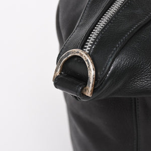 極美品 CHROME HEARTS クロムハーツ GILLES ジル ボストンバッグ セメタリークロスパッチ 22パッチ CHクロス装飾 ブラック 中古 4a005186