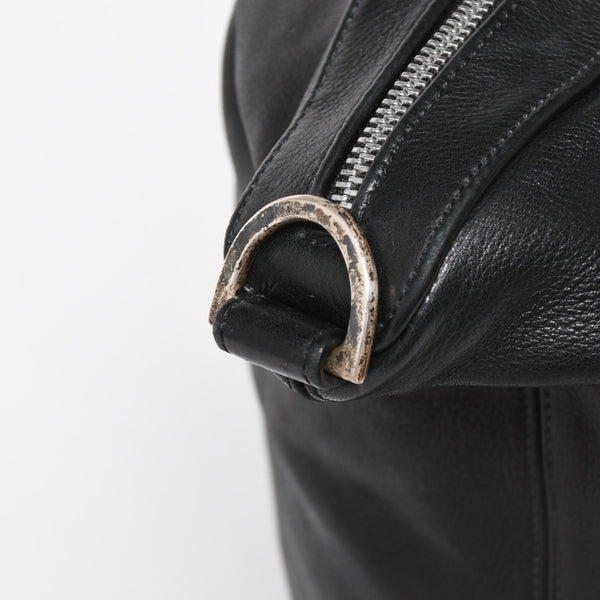 極美品 CHROME HEARTS クロムハーツ GILLES ジル ボストンバッグ セメタリークロスパッチ 22パッチ CHクロス装飾 ブラック 中古 4a005186