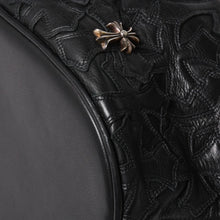 画像をギャラリービューアに読み込む, 極美品 CHROME HEARTS クロムハーツ GILLES ジル ボストンバッグ セメタリークロスパッチ 22パッチ CHクロス装飾 ブラック 中古 4a005186
