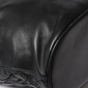 極美品 CHROME HEARTS クロムハーツ GILLES ジル ボストンバッグ セメタリークロスパッチ 22パッチ CHクロス装飾 ブラック 中古 4a005186