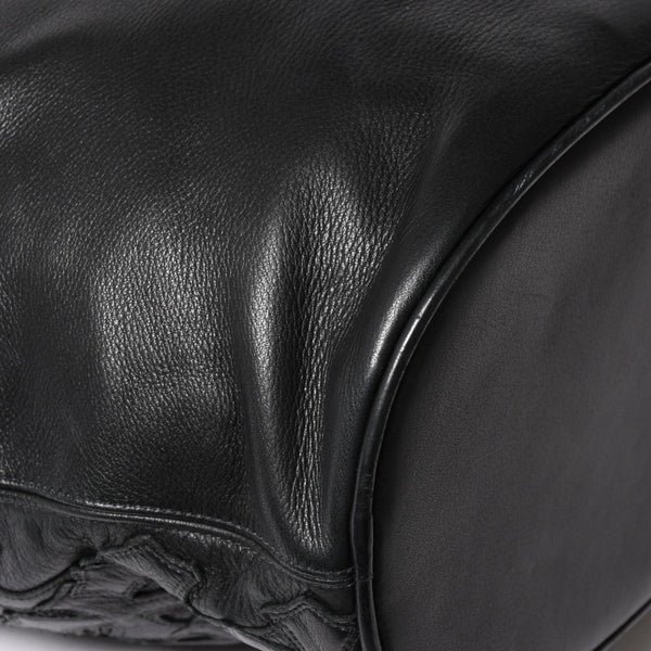 極美品 CHROME HEARTS クロムハーツ GILLES ジル ボストンバッグ セメタリークロスパッチ 22パッチ CHクロス装飾 ブラック 中古 4a005186