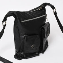 画像をギャラリービューアに読み込む, CHROME HEARTS クロムハーツ F-SLINGER レザーショルダーバッグ ダガージップ CHプラス クロスボール セメタリークロスパッチ ブラック レザー シルバー925 美品 中古 4a005233