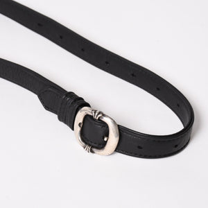 CHROME HEARTS クロムハーツ F-SLINGER レザーショルダーバッグ ダガージップ CHプラス クロスボール セメタリークロスパッチ ブラック レザー シルバー925 美品 中古 4a005233