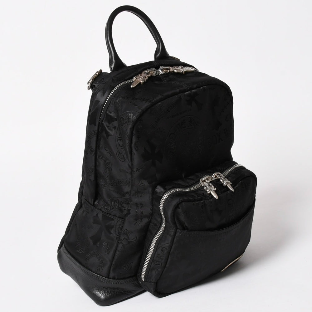 New and unused CHROME HEARTS 7TH GRADE MINI Seventh grade mini backpack nylon jacquard all over pattern new model used 4a005184