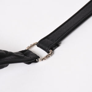 CHROME HEARTS クロムハーツ F-SLINGER レザーショルダーバッグ ダガージップ CHプラス クロスボール セメタリークロスパッチ ブラック レザー シルバー925 美品 中古 4a005233