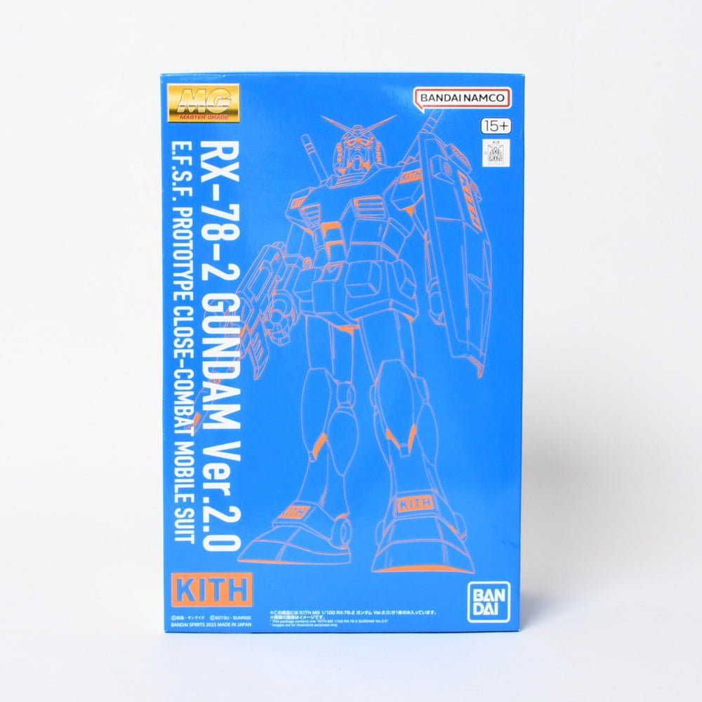 New and unused KITH × Gundam plastic model MG 1/100 RX-78-2 Gundam Ver.20 5069776 Bandai Namco Blue Orange Plastic model Japan limited used 4a005237