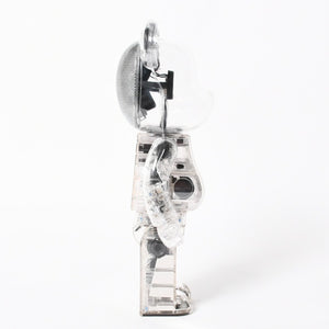 極美品 BE@RBRICK ベアブリック Bearbrick Audio サイズ400% オーディオ Bluetooth フィギュア ホビー クリア 中古 4a005238