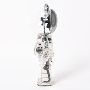 極美品 BE@RBRICK ベアブリック Bearbrick Audio サイズ400% オーディオ Bluetooth フィギュア ホビー クリア 中古 4a005238