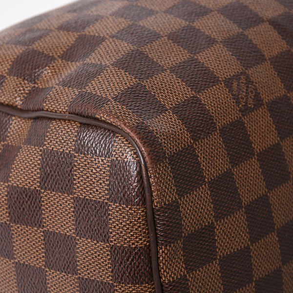 極美品 LOUIS VUITTON ルイヴィトン スピーディ30 ハンドバッグ ダミエキャンバス N41531 ゴールド金具 ブラウン 中古 4a005241