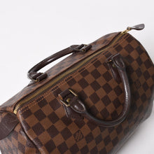 Load image into Gallery viewer, 極美品 LOUIS VUITTON ルイヴィトン スピーディ30 ハンドバッグ ダミエキャンバス N41531 ゴールド金具 ブラウン 中古 4a005241