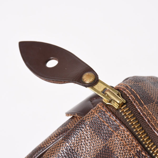 極美品 LOUIS VUITTON ルイヴィトン スピーディ30 ハンドバッグ ダミエキャンバス N41531 ゴールド金具 ブラウン 中古 4a005241